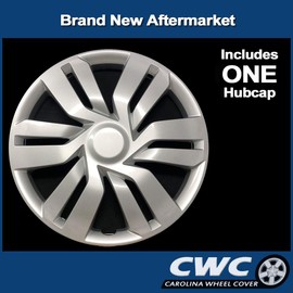 Premium Replica Hubcap, Replacement for Honda Fit 2015-2017, 15-inch Wheel Cover (1 Piece)