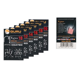 Guru Kaizen Set of 10 Rasoi Con Occhielli, Misura 16, Ridestito in PTFE