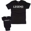 NanyCrafts Legend and Legacy - Black Dad/Son XL Shirt/Bodysuit NB