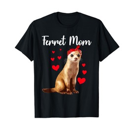 Cute Ferret Mom Design For Women Mama Mommy Ferret Lover T-Shirt