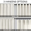 Nanspring - Cortinas naturales para café, 54 pulgadas de largo,