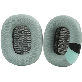 Earrock Ear Cushions for AirPods Max Silicone Ear Pads Replacement Ear Muffs EarCup Earpiece with Silica Gel, Protein Leather, Memory Foam Green