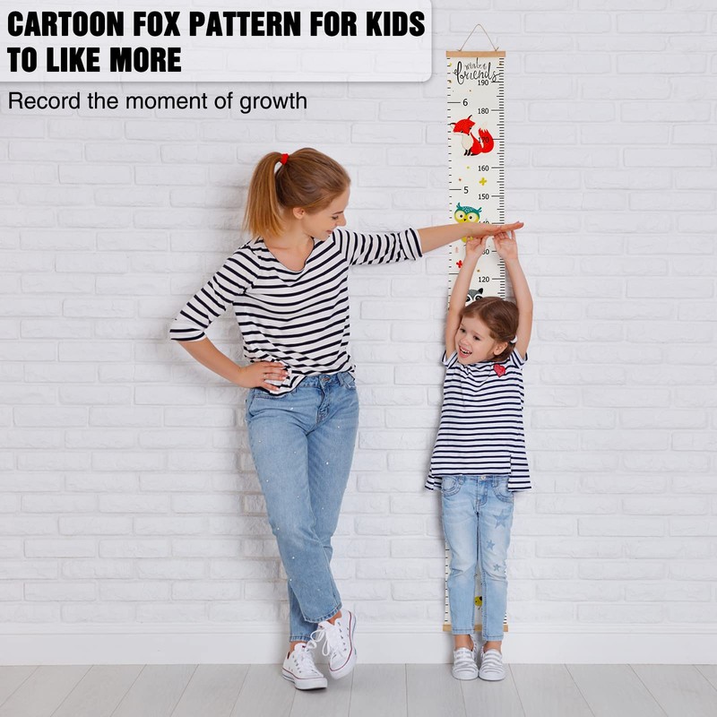 IWILCS Growth Height Growth Chart, Baby Height Chart with Cartoon