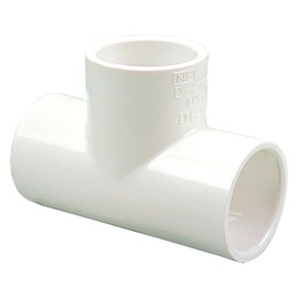 NIBCO 401 Series PVC Pipe Fitting, Tee, Schedule 40, 3/4" Slip