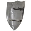 Medieval Warrior Functional Knight Crusader Cross Shield Silver