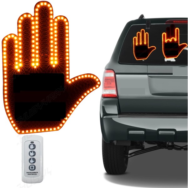 CHUSYYRAY For Jeep 2000-24 Hand Gesture LED Light Car Finger