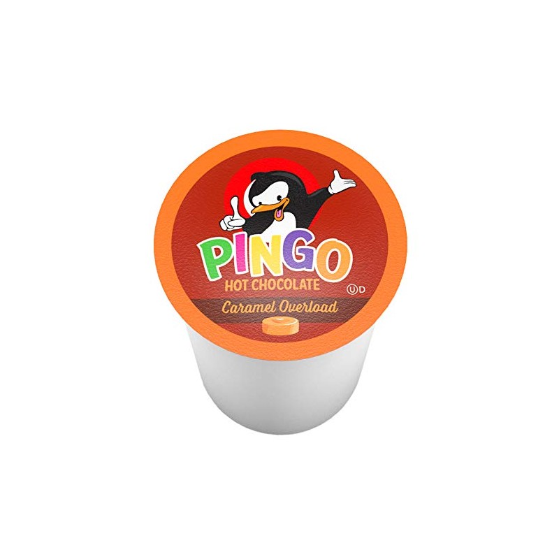 Pingo Caramel Hot Chocolate Pods for Keurig K-Cup Brewers, Caramel