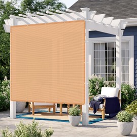 LOVE STORY Custom Size 14x17 FT Sun Shade Cloth with Grommets Pergola Shade Cover 95% UV Protection for Patio Outdoor, Peach Fuzz (Customized)