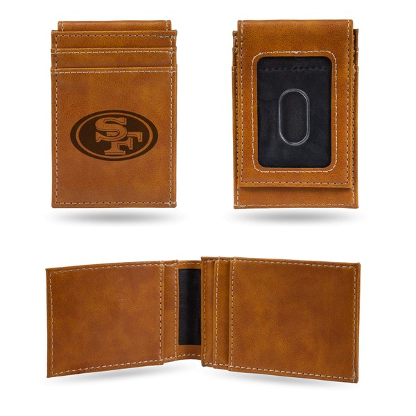 Rico Industries Laser Engraved Front Pocket Wallet, San Francisco 49ers,