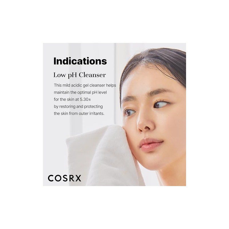 COSRX - Gel limpiador Good Morning de pH bajo, 150