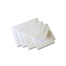 PACK OF 100 - C6 WHITE ENVELOPES FOR A6 GREETING CARDS 100gsm 114mm x 162mm