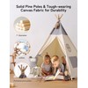 besrey Teepee Tent for Kids with Light & Mat, Toddler