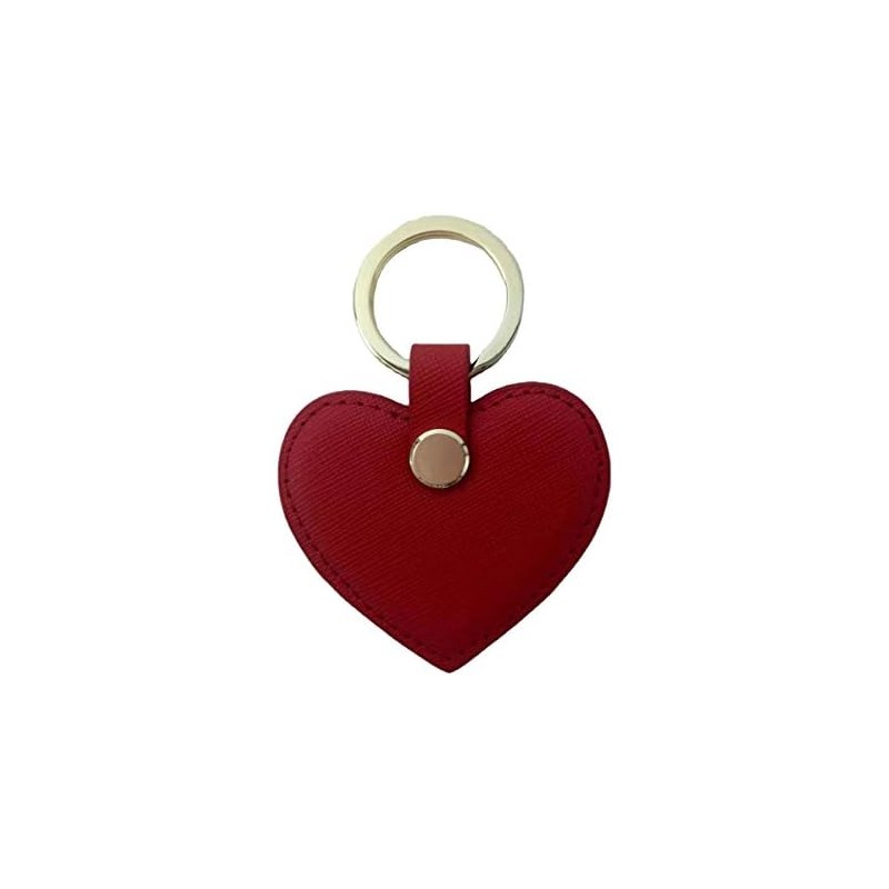 Cute Leather Keychain Heart Shape Leather Key Ring Car Key