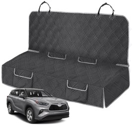 Kistrba Dog Car Seat Cover Compatible with Toyota Highlander 2013-2024 2025, Waterproof Pet Bench Seat Cover for Back Seat, 600D Heavy Duty Scratch Proof Nonslip Truck Seat Covers for Dogs