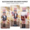 IMIKEYA Christmas Nutcrackers Figures: Wooden Nutcracker Christmas Nutcracker Ornament Nutcracker