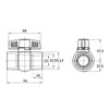 SANEI PVC Ball Valve Resin Irrigation Agriculture Nominal 25 VXH62-25-ZA
