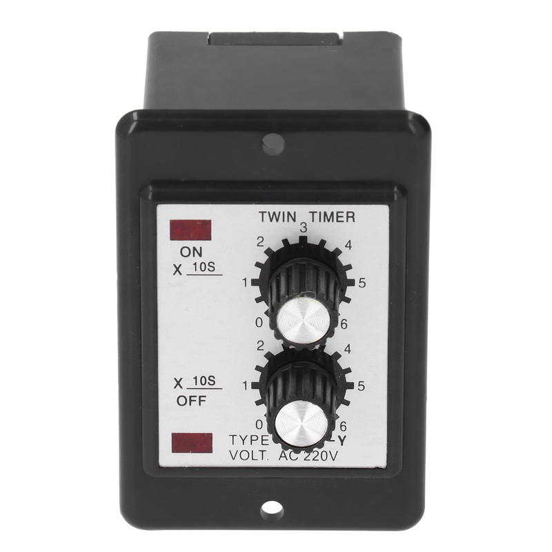 60S Twin Timer Relay Anti Interference Accurate Operation Copper Coil