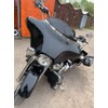 H RUO Black 6 inch Wave Windshield Windscreen for Harley
