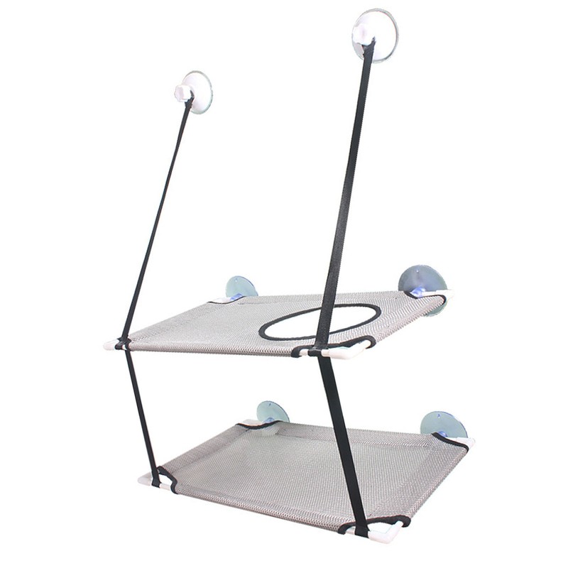 Cat Hammock Double Layer Hanging Installation Strong Suction Cup Soft