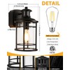 2 Pack Porch Lights with GFCI Outlet, Dusk to Dawn