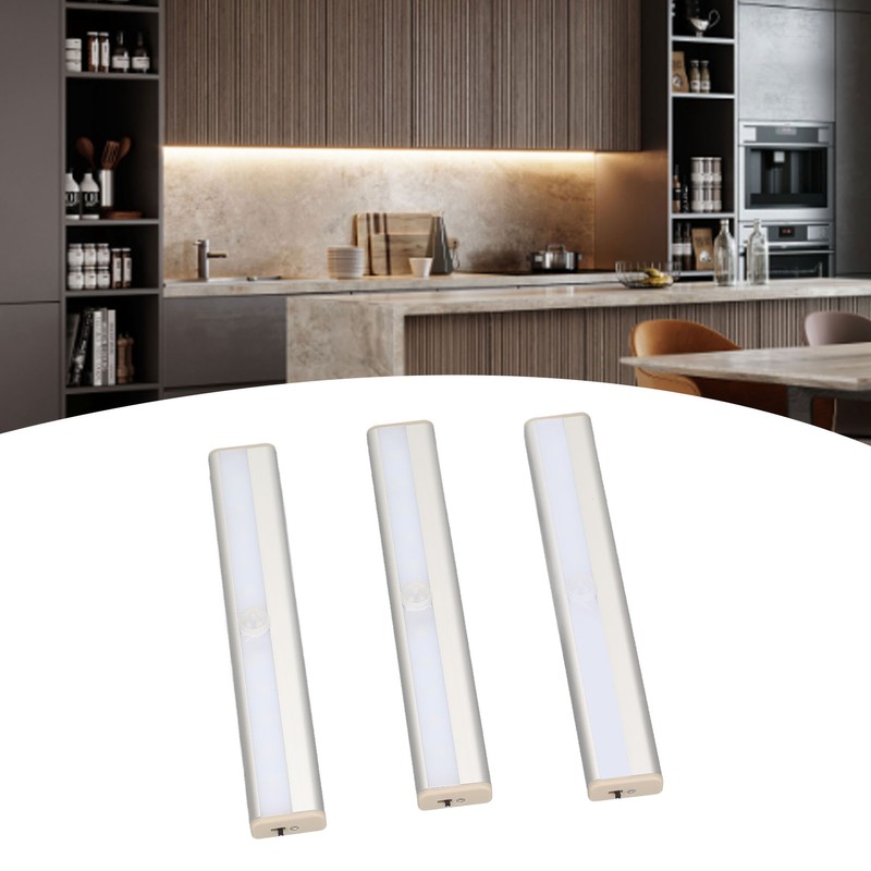 3Pcs Wireless Motion Sensor LED Lights Automatic On and Off