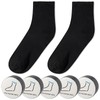 RIZEFOLD Disposable Compression Socks, Set of 5, One Size Fits