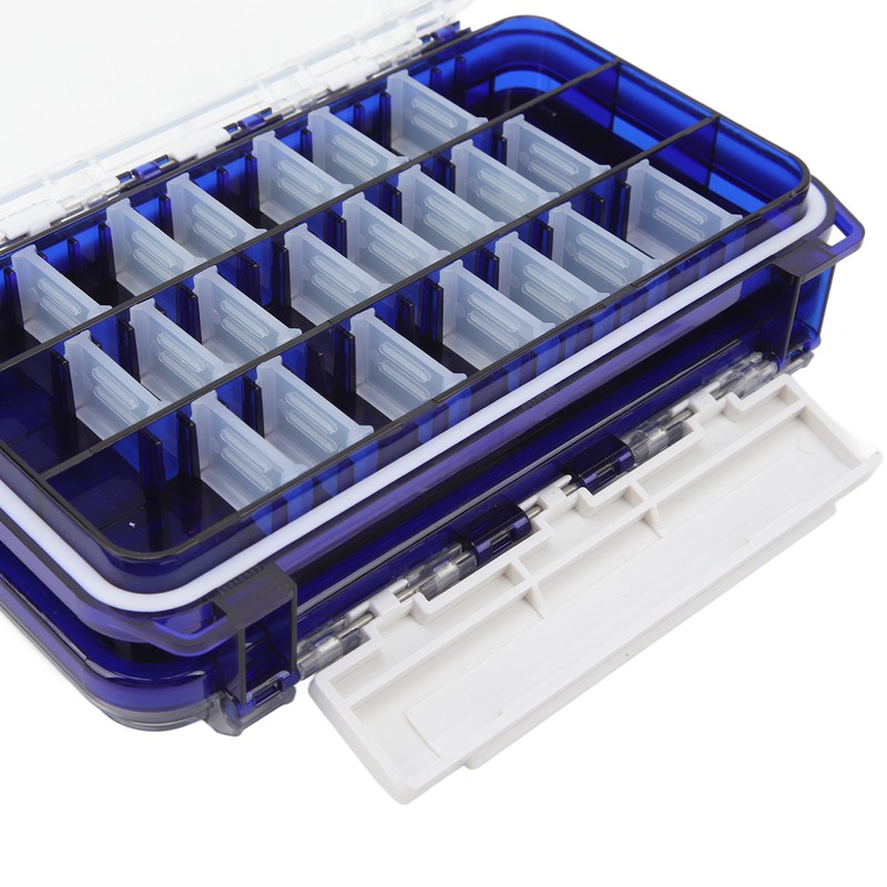 Fishing Lure Box Double Sided Detachable Transparent Waterproof Multi Purpose