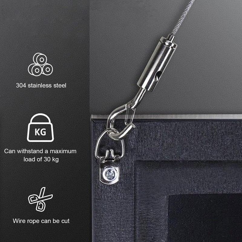0XBIT Stainless Steel Rope, Rope Tension Set, 1.5 mm x