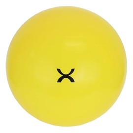 AmeriCan Goods 1Pcs Inflatable Exercise Ball Durable Non-Slip Ball for Workouts Yoga, Pilates, Active Seating, Physical Therapy, Home Gym Stability Exercise Ball (Yellow)