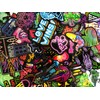 20 Random Neon Light Style Skateboard Laptop Stickers