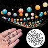 100 Pcs Mini S Hooks for Hanging, 1/2 Inch S