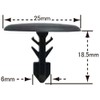 10 Pcs Push Rivet Floor Clips Genuine Number 67726-26010-B0,64726-26010-B0 NAT-593-10