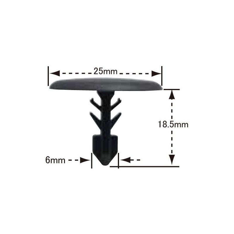 10 Pcs Push Rivet Floor Clips Genuine Number 67726-26010-B0,64726-26010-B0 NAT-593-10