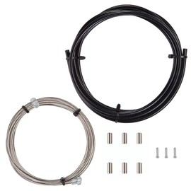 Vitel Cycles Universal Brake Cable Kit Front and Rear Set with Black Housing for Shimano/Sram Mountain | Hybrid | Road Bike 