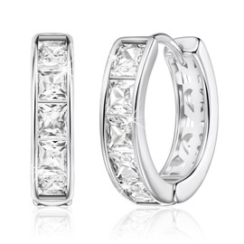 Linawe Small Hoop Earrings, Piercing Ring, Helix Earrings, Nickel-Free Jewellery, Women, Gold, Rose Gold, Silver, Mini Hoop Earrings, Copper Brass, Moissanite