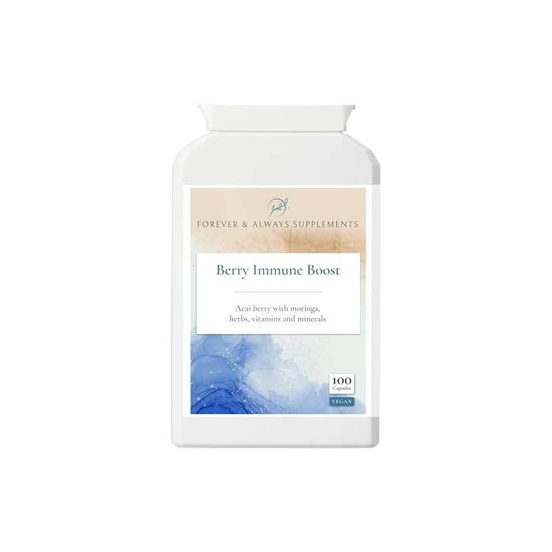 Berry Immune Boost, Brazilian Acai Berry Capsules, with Beetroot, Zinc,