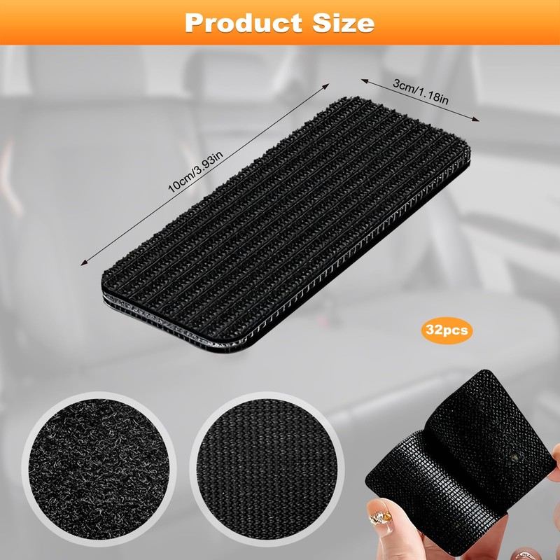 Rug Grippers, 32Pcs Washable & Reusable Rug Grippers for Laminate