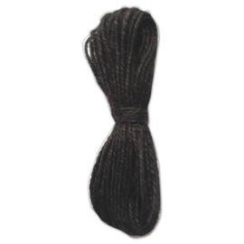 LWR CRAFTS Jute Rope 2mm 45ft Per Pack (Pack of 2) (Black)