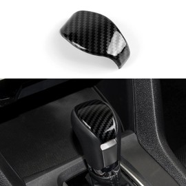 BRMYL Gear Shift Knob Cap Trim Decals for Honda Civic 2016 2017 2018 2019 2020 2021 10th Gen Accessories ABS Carbon Fiber Stickers