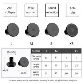 JEVRKAPZ 8 Pairs High Heel Cap Protectors Anti-Slip Circle Type Heel Repair Caps Covers Protecting from Bricks Cracks Perfect for Outdoor Weddings Events Stop Sinking at Grass and Cracks