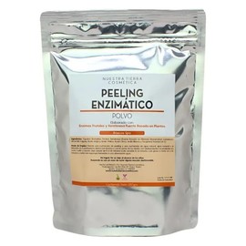 Nuestra Tierra Cosmética Peeling Enzimático en Polvo, con Enzimas Frutales y Keratinasa, para Todo Tipo de Piel, 250 g