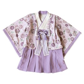 Mokumov 622-456026K Hakama Romper, Baby Clothing, Children's Clothing, Kimono, Baby, Kids, Girls, 27.6 inches (70 cm), 31.5 inches (80 cm), 35.4 inches (90 cm), First Festival, Costume, First Eating,
