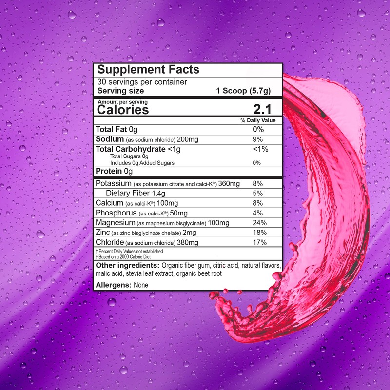 Wellgenix Hydrate48 - Electrolyte Powder with No Sugar (30 Servings)