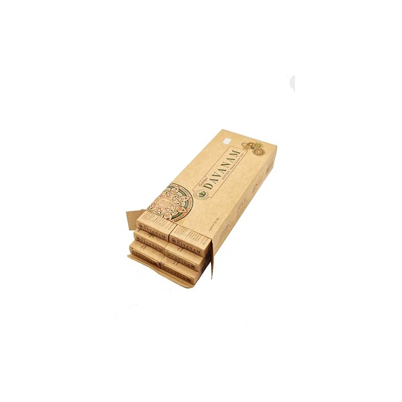 Goloka Davanam Incense Sticks 6 Boxes 15g Each 90g