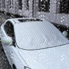 [シダーエイト] サンシェード 車 日除け UVカットフロントガラスカバー 汎用 外付け 凍結防止シート オールシーズン (Bタイプ)
