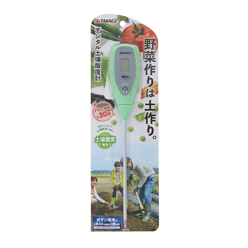 Takagi Digital Soil Acidity Meter 1.9 x 10.8 x 1.1