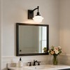 Pathson Vintage Milk White Wall Sconce, On Off Switch Design,