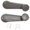 Lcyolada Interior Window Crank Handle, Textured Gray, for Various Toyota