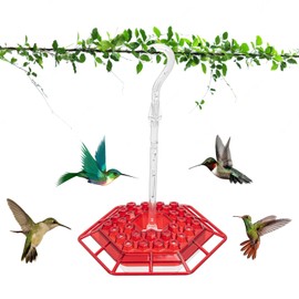 Hummingbird Feeder, Bird Feeders Outdoor Hanging 2025 New Upgrade, Humming Bird Feeders with 30 Feeder Ports Leakproof, Ant and Bee Proof, Hanging Hook for Trees or Decks