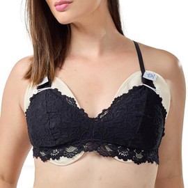 QUEEN OF THE THRONES Castor Oil Pack for Breast (Large) - Heatless, Less-Mess, Reusable - Organic Cotton Flannel, Comfort Fit, Soft Straps & Naturopathic Doctor Designed (Castor Oil Sold Separately) (Large)